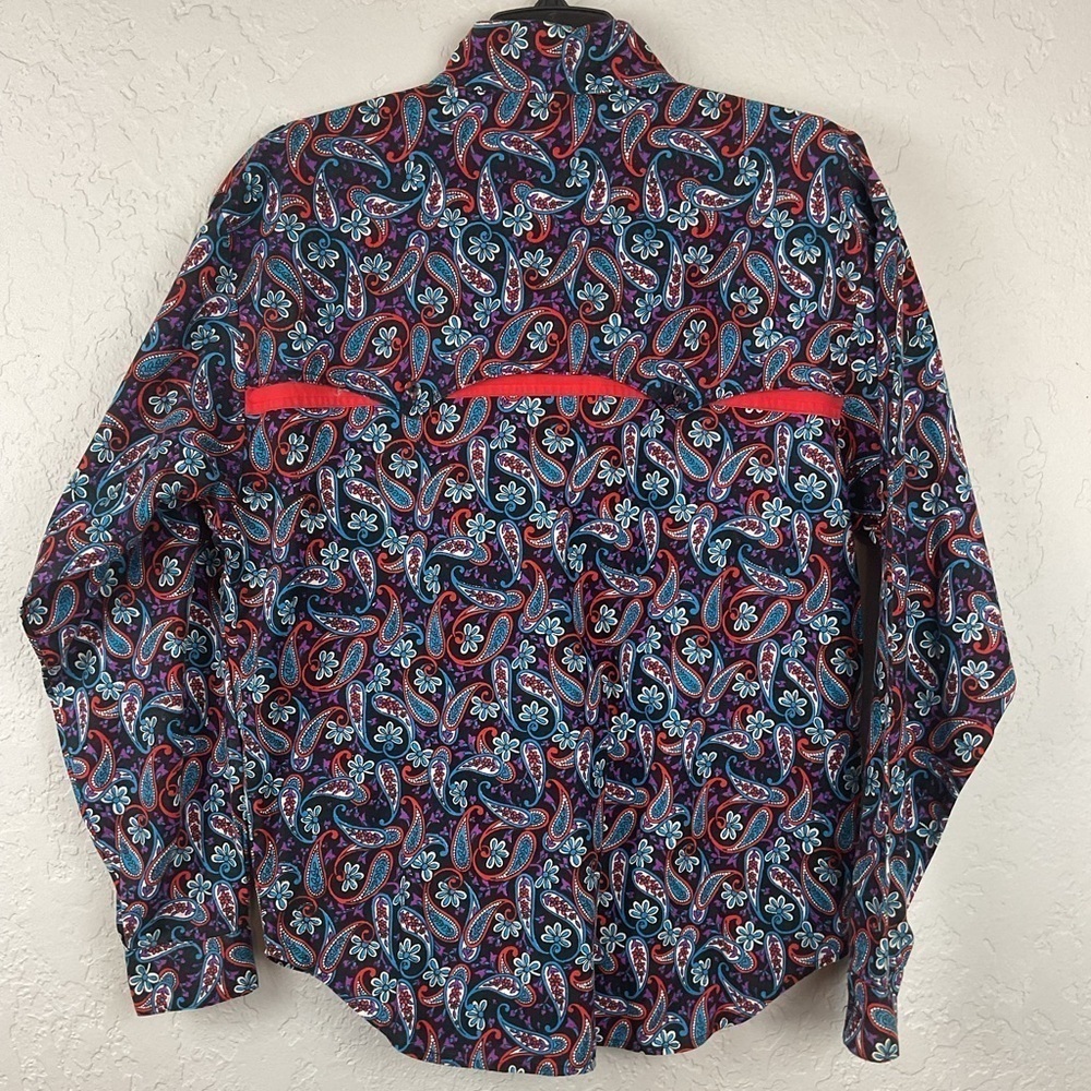 Vintage Mine & Bill’s Outfitters Long Sleeve Button Down Western Paisley Shirt S - Picture 7 of 10